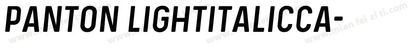 Panton LightitalicCa字体转换